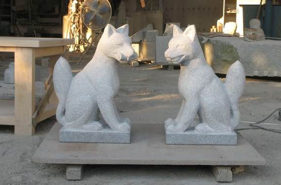 きつね | オーダーメイド石彫刻